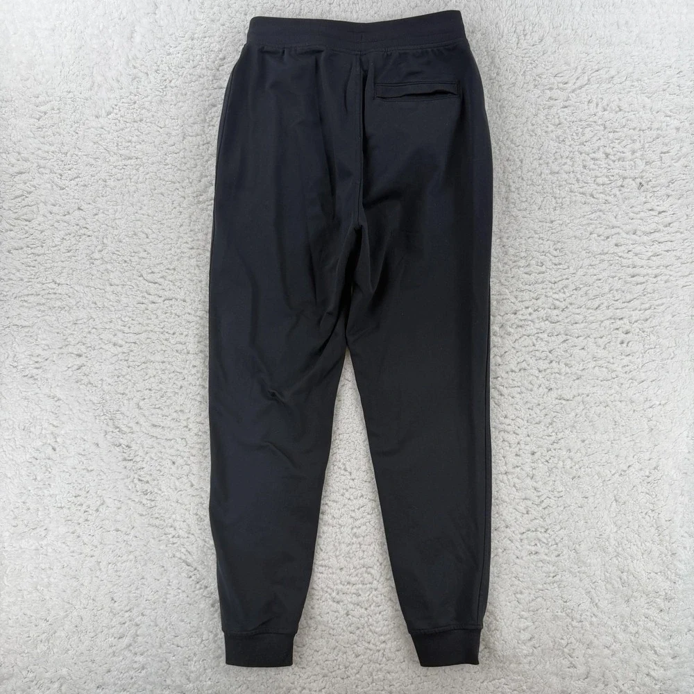 Under‎ Armour Pants Mens Medium Black Knit Jogger Zip Pockets Loose Fit Athletic